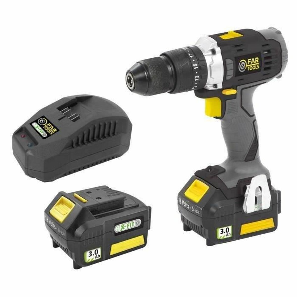 Dritt og tilbehørssett Fartools 18 V 40 Nm